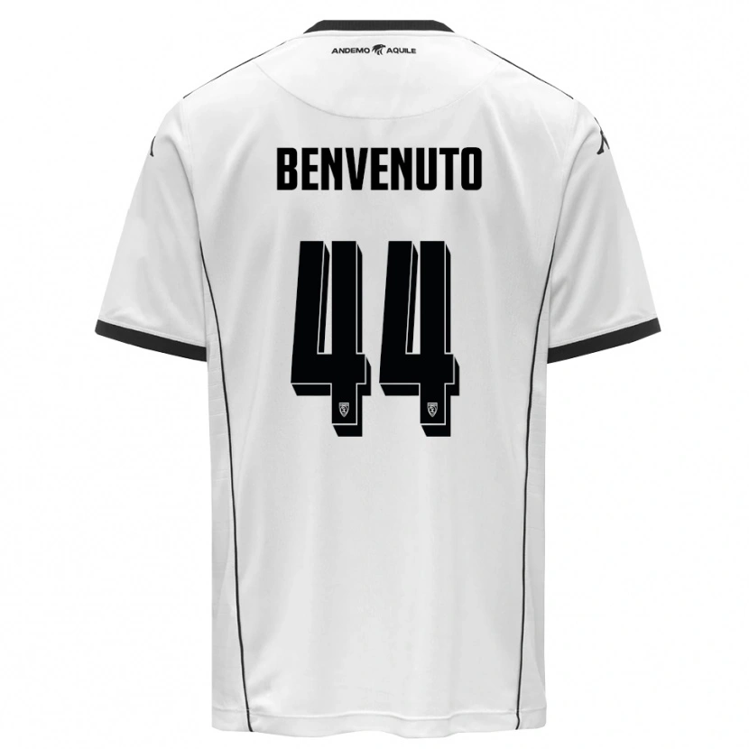 Danxen Kinder Mattia Benvenuto #44 Weiß Schwarz Heimtrikot Trikot 2025/26 T-Shirt Schweiz
