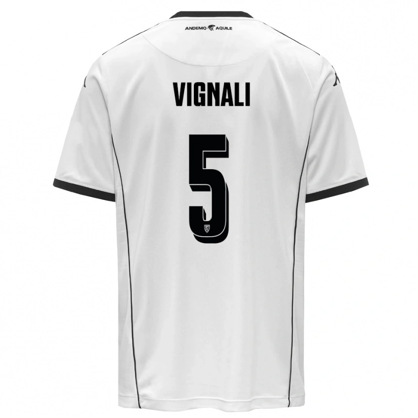 Danxen Kinder Diego Vignali #5 Weiß Schwarz Heimtrikot Trikot 2025/26 T-Shirt Schweiz