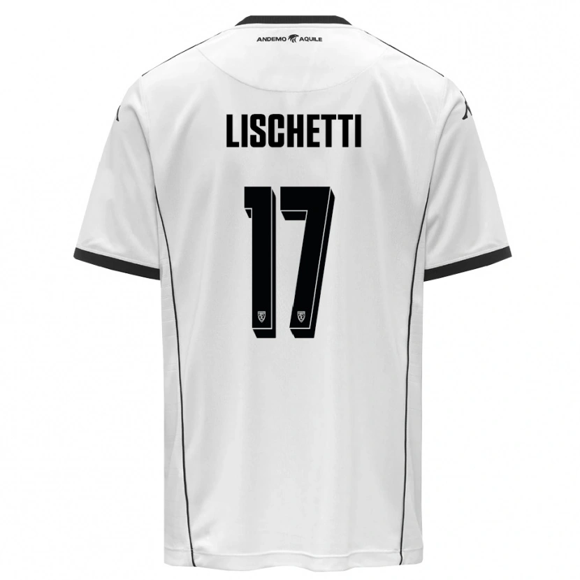Danxen Kinder Lorenzo Lischetti #17 Weiß Schwarz Heimtrikot Trikot 2025/26 T-Shirt Schweiz