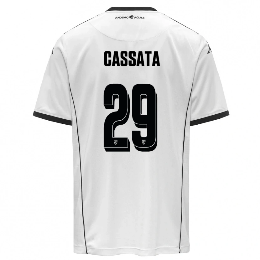 Danxen Kinder Francesco Cassata #29 Weiß Schwarz Heimtrikot Trikot 2025/26 T-Shirt Schweiz