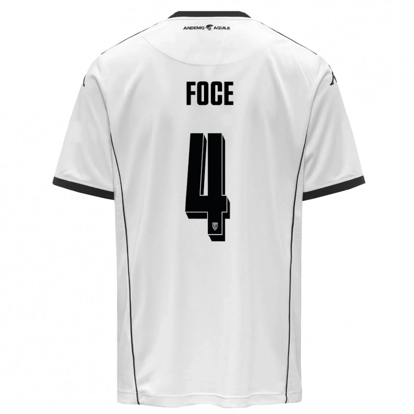 Danxen Kinder Jacopo Foce #4 Weiß Schwarz Heimtrikot Trikot 2025/26 T-Shirt Schweiz