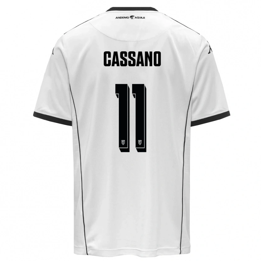 Danxen Kinder Armando Cassano #11 Weiß Schwarz Heimtrikot Trikot 2025/26 T-Shirt Schweiz