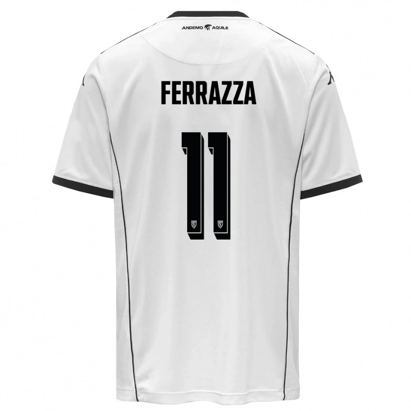 Danxen Kinder Diego Ferrazza #11 Weiß Schwarz Heimtrikot Trikot 2025/26 T-Shirt Schweiz