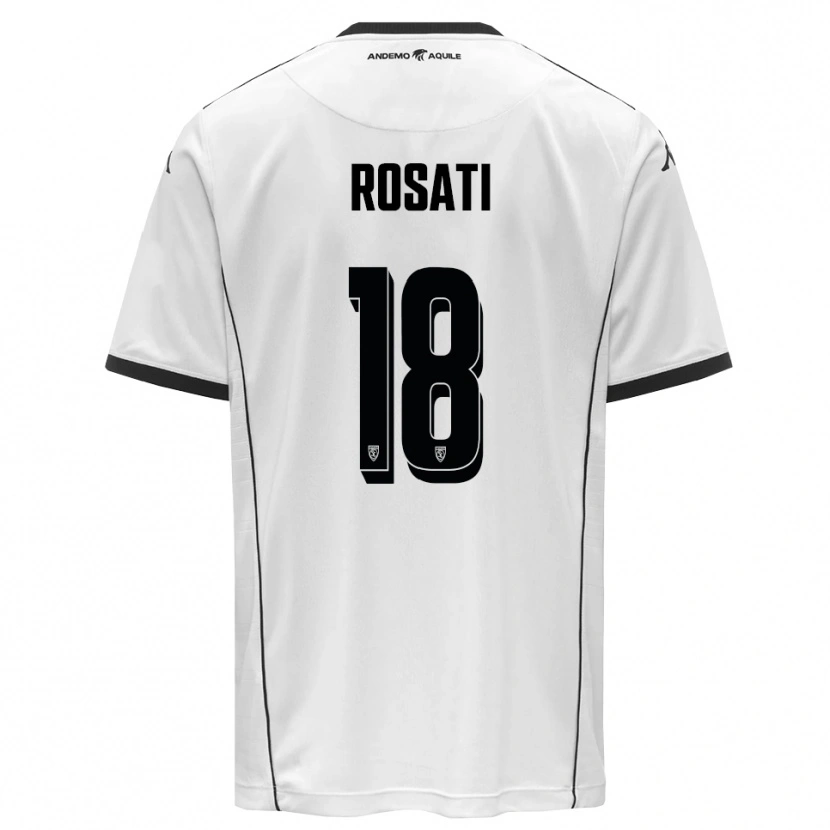 Danxen Kinder Riccardo Rosati #18 Weiß Schwarz Heimtrikot Trikot 2025/26 T-Shirt Schweiz