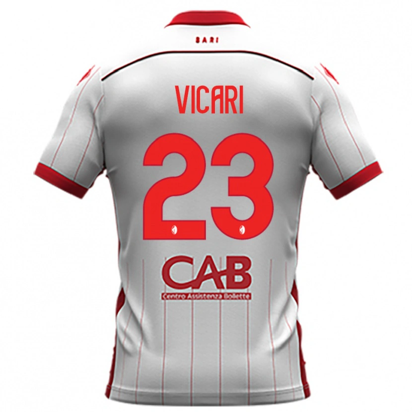 Danxen Kinder Francesco Vicari #23 Weiß Rot Heimtrikot Trikot 2025/26 T-Shirt Schweiz