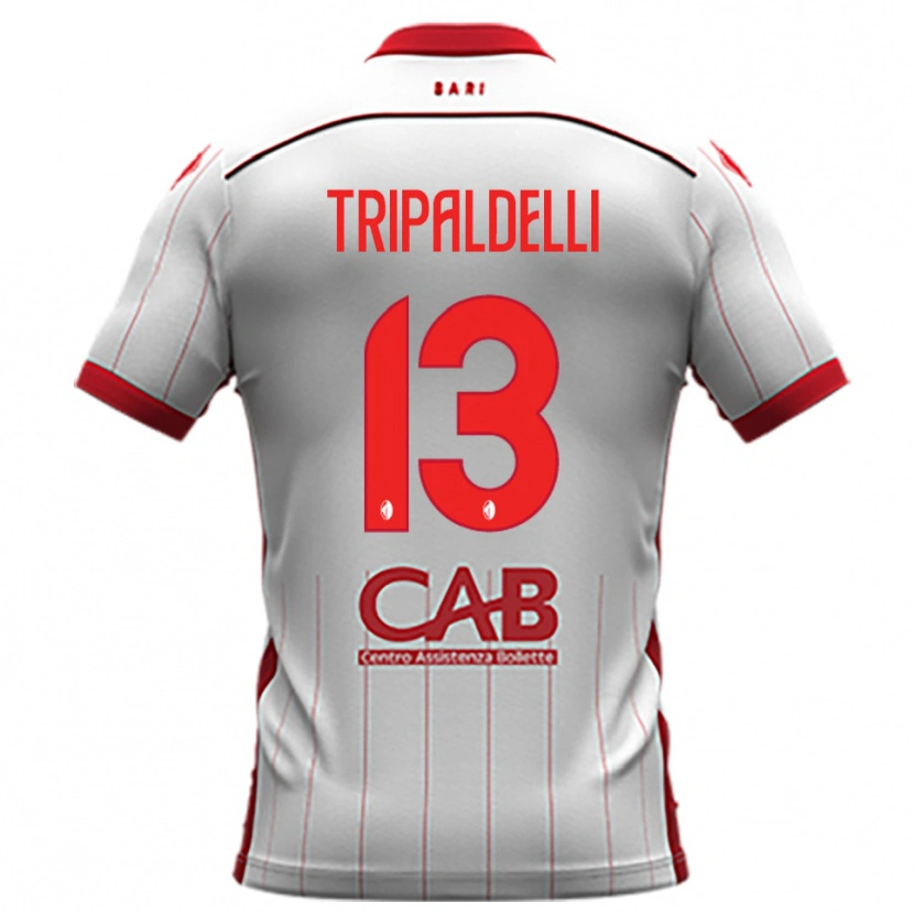 Danxen Kinder Alessandro Tripaldelli #13 Weiß Rot Heimtrikot Trikot 2025/26 T-Shirt Schweiz