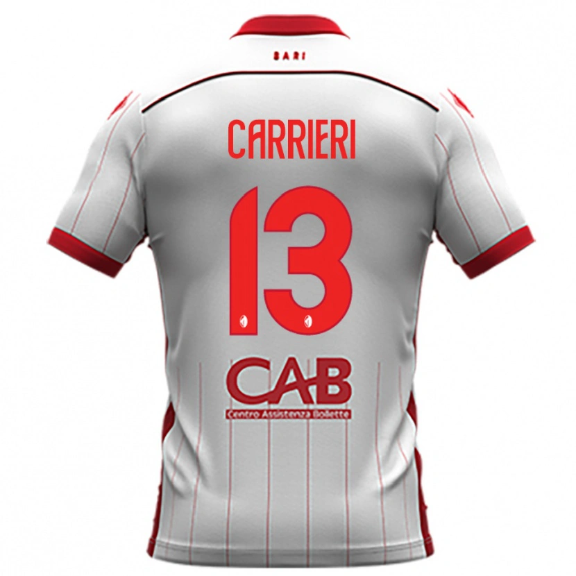 Danxen Kinder Vitantonio Carrieri #13 Weiß Rot Heimtrikot Trikot 2025/26 T-Shirt Schweiz