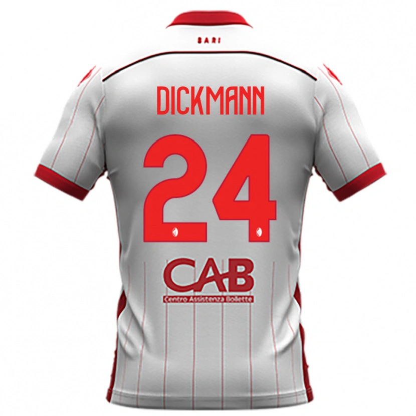 Danxen Kinder Lorenzo Dickmann #24 Weiß Rot Heimtrikot Trikot 2025/26 T-Shirt Schweiz