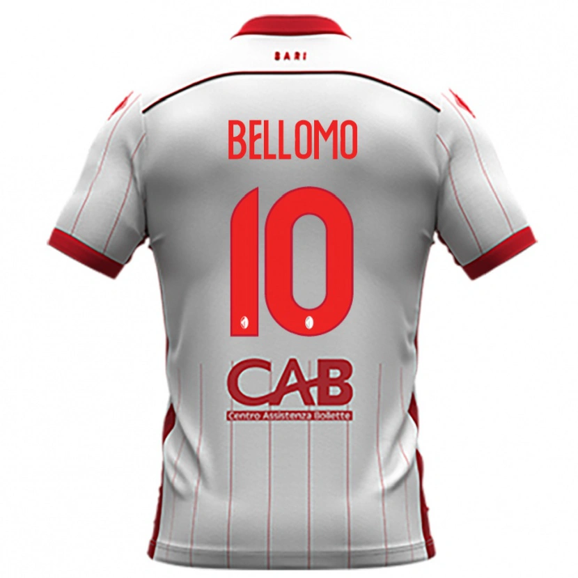 Danxen Kinder Nicola Bellomo #10 Weiß Rot Heimtrikot Trikot 2025/26 T-Shirt Schweiz