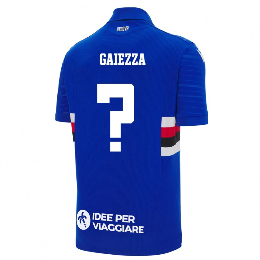 Danxen Kinder Edoardo Gaiezza #0 Blau Weiß Heimtrikot Trikot 2025/26 T-Shirt Schweiz