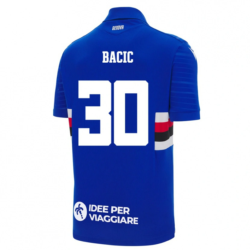 Danxen Kinder Mateo Bacic #30 Blau Weiß Heimtrikot Trikot 2025/26 T-Shirt Schweiz