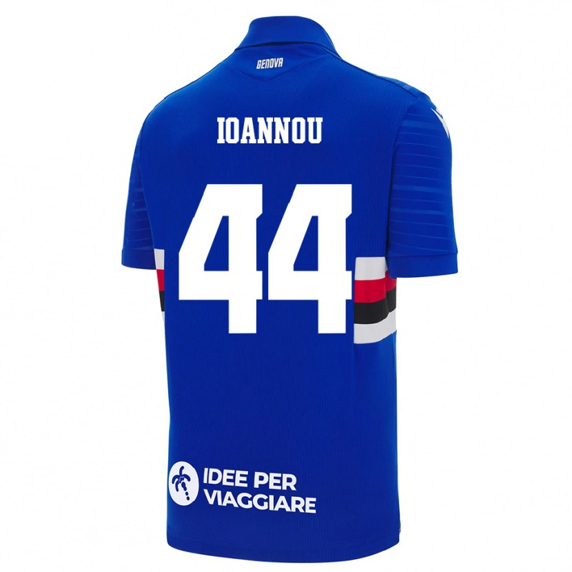Danxen Kinder Nikolas Ioannou #44 Blau Weiß Heimtrikot Trikot 2025/26 T-Shirt Schweiz