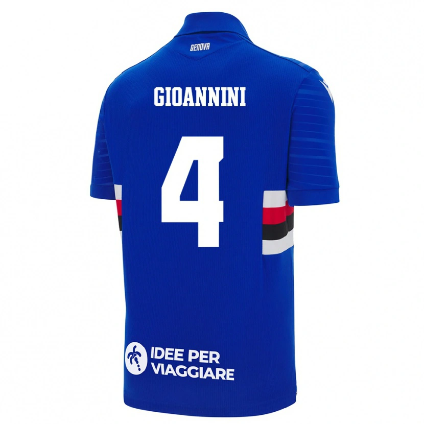 Danxen Kinder Matteo Gioannini #4 Blau Weiß Heimtrikot Trikot 2025/26 T-Shirt Schweiz