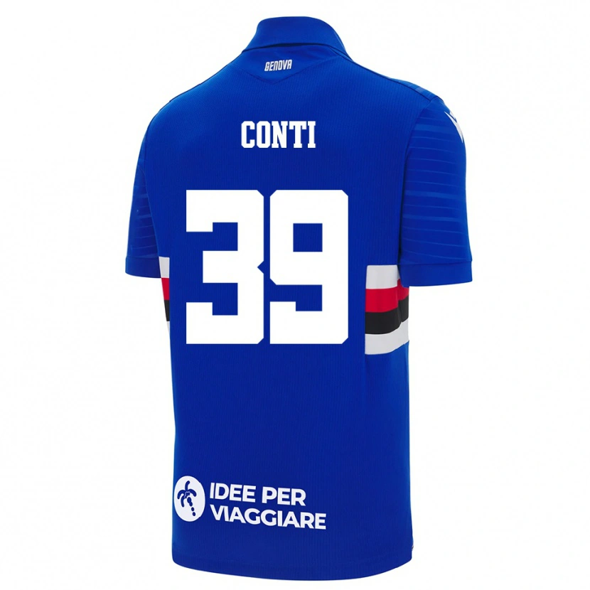 Danxen Kinder Francesco Conti #39 Blau Weiß Heimtrikot Trikot 2025/26 T-Shirt Schweiz