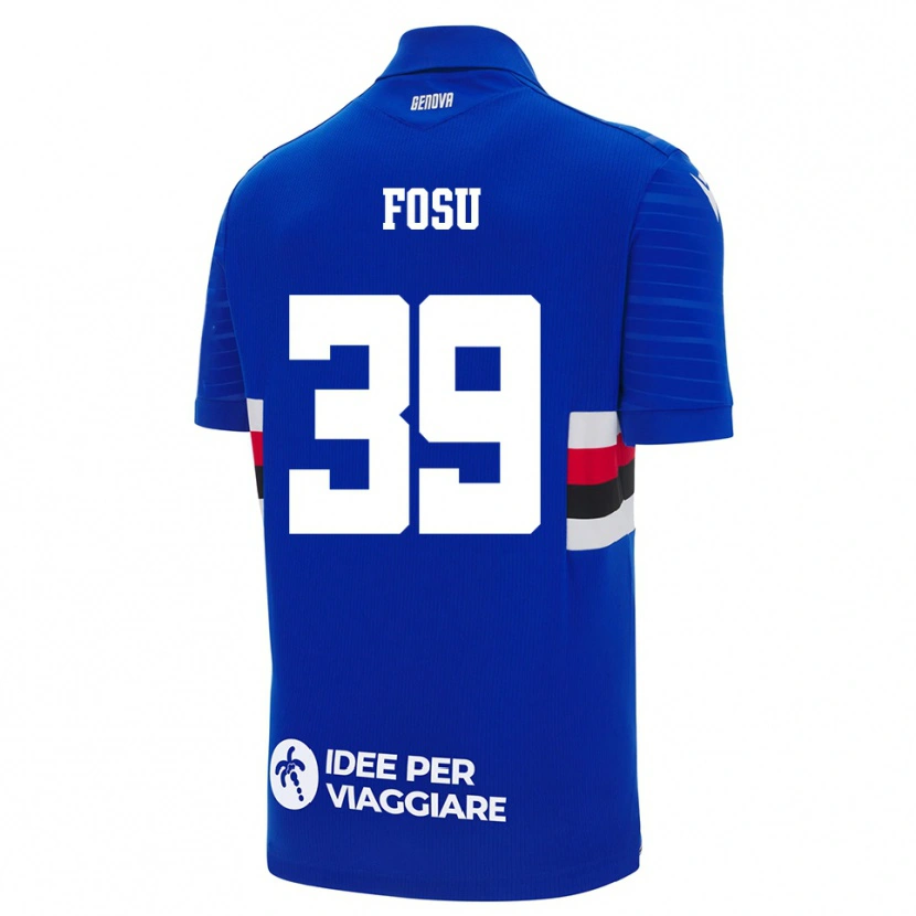 Danxen Kinder Michael Fosu #39 Blau Weiß Heimtrikot Trikot 2025/26 T-Shirt Schweiz