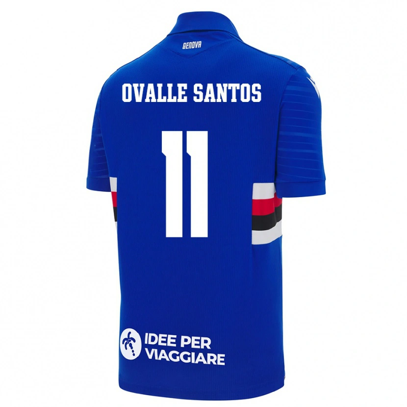 Danxen Kinder Alessandro Ovalle Santos #11 Blau Weiß Heimtrikot Trikot 2025/26 T-Shirt Schweiz