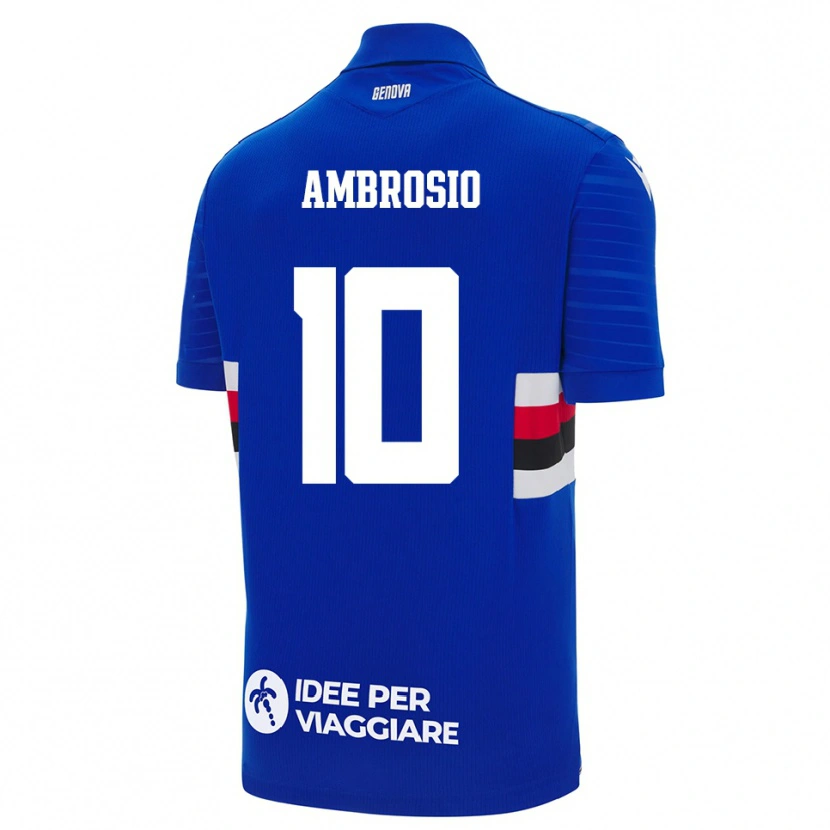 Danxen Kinder Alfonso Ambrosio #10 Blau Weiß Heimtrikot Trikot 2025/26 T-Shirt Schweiz