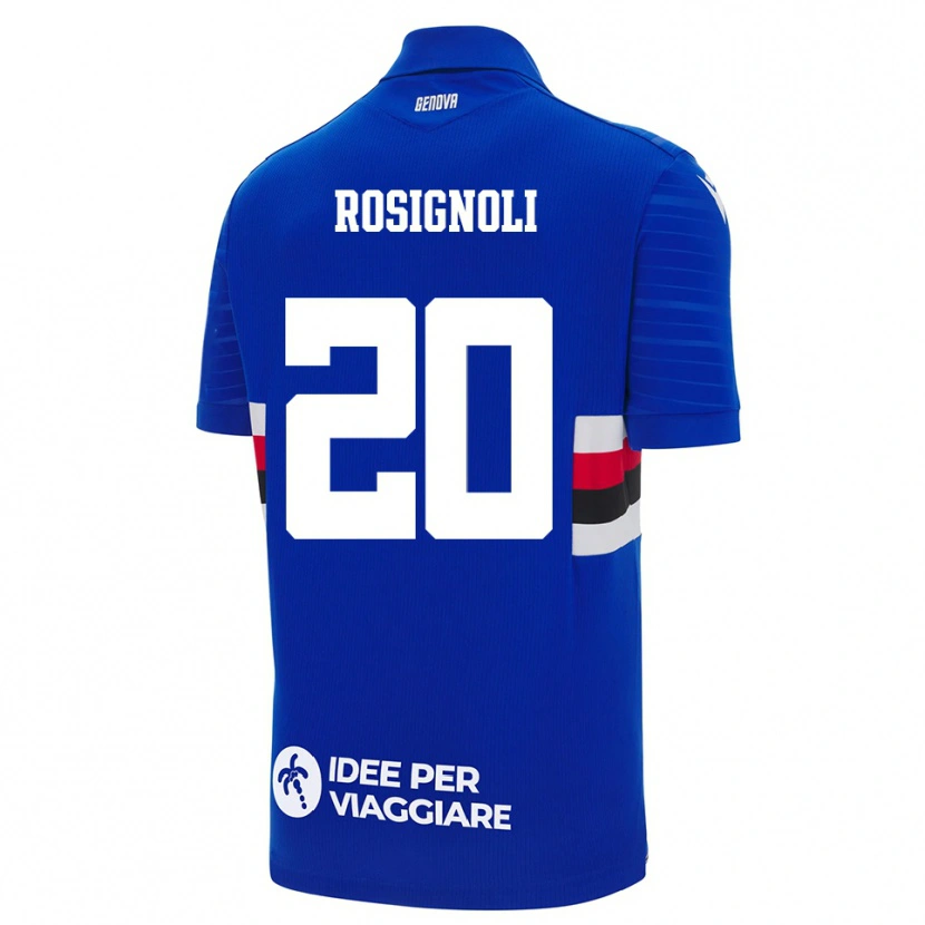 Danxen Kinder Syria Rosignoli #20 Blau Weiß Heimtrikot Trikot 2025/26 T-Shirt Schweiz