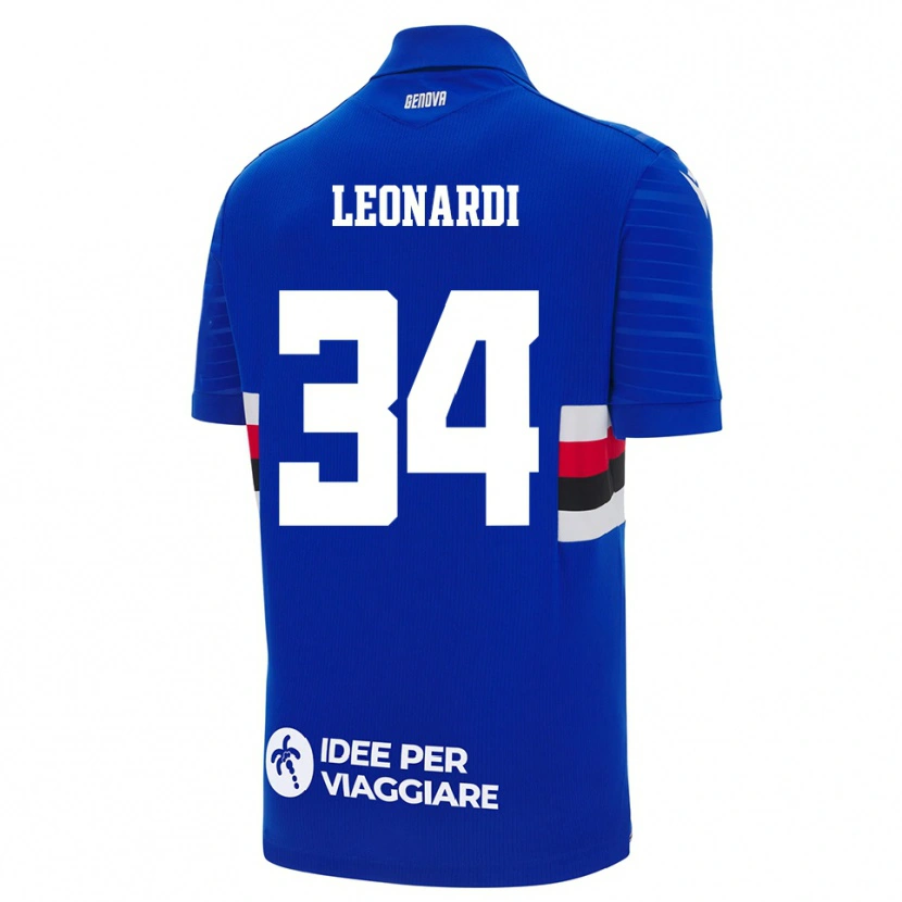 Danxen Kinder Simone Leonardi #34 Blau Weiß Heimtrikot Trikot 2025/26 T-Shirt Schweiz