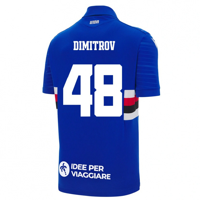 Danxen Kinder Martin Dimitrov #48 Blau Weiß Heimtrikot Trikot 2025/26 T-Shirt Schweiz