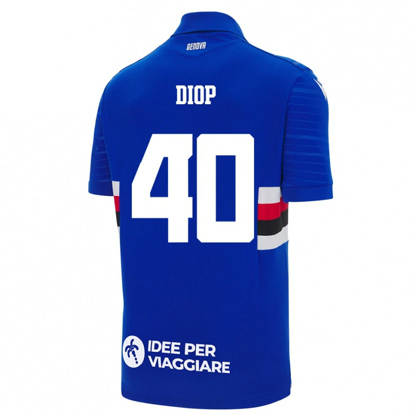 Danxen Kinder Karim Diop #40 Blau Weiß Heimtrikot Trikot 2025/26 T-Shirt Schweiz
