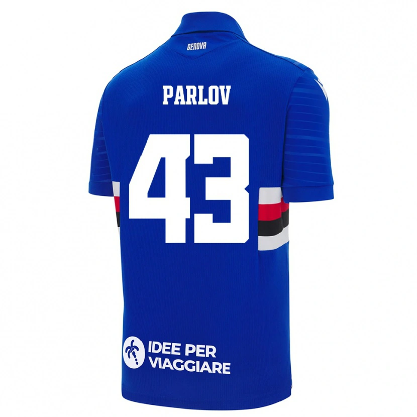Danxen Kinder Benjamin Parlov #43 Blau Weiß Heimtrikot Trikot 2025/26 T-Shirt Schweiz
