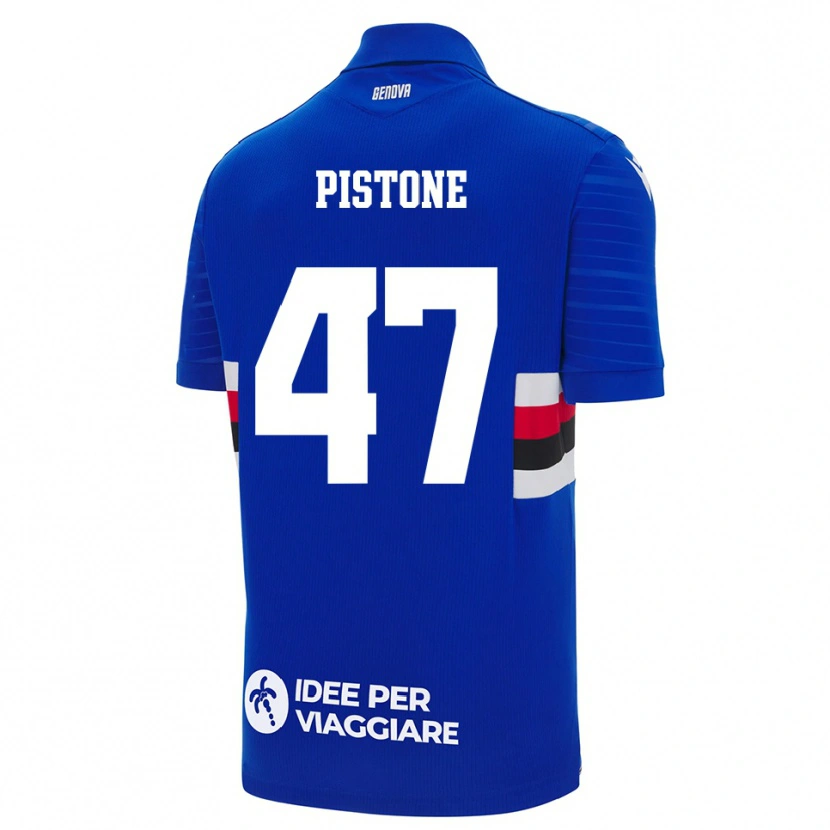 Danxen Kinder Giovanni Pistone #47 Blau Weiß Heimtrikot Trikot 2025/26 T-Shirt Schweiz