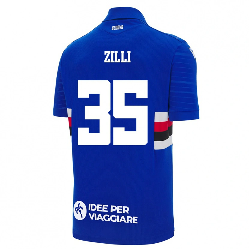 Danxen Kinder Elisa Zilli #35 Blau Weiß Heimtrikot Trikot 2025/26 T-Shirt Schweiz