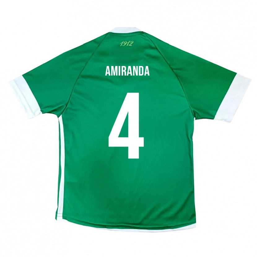 Danxen Kinder Francesco Amiranda #4 Grün Weiß Heimtrikot Trikot 2025/26 T-Shirt Schweiz