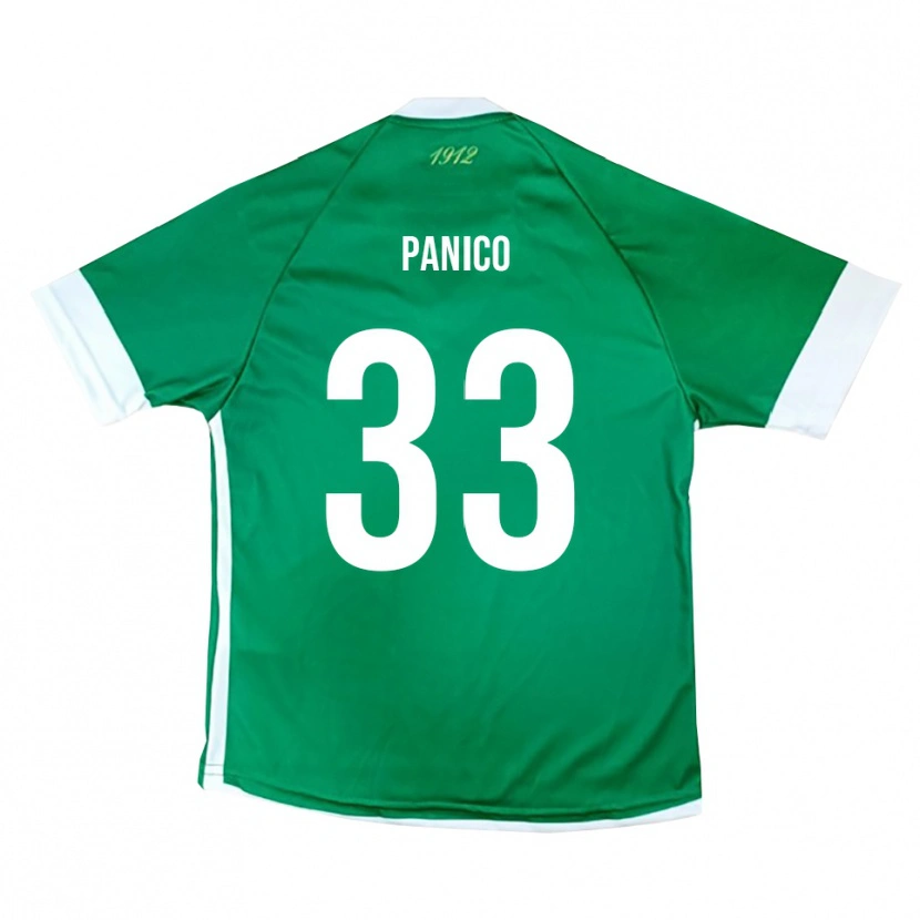 Danxen Kinder Giuseppe Panico #33 Grün Weiß Heimtrikot Trikot 2025/26 T-Shirt Schweiz