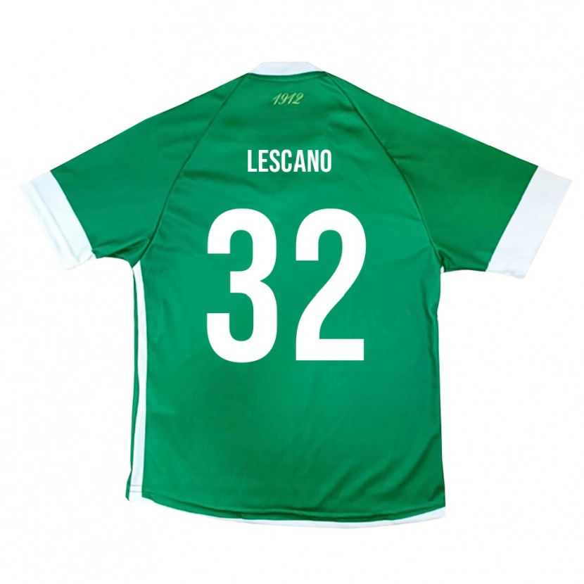 Danxen Kinder Facundo Lescano #32 Grün Weiß Heimtrikot Trikot 2025/26 T-Shirt Schweiz