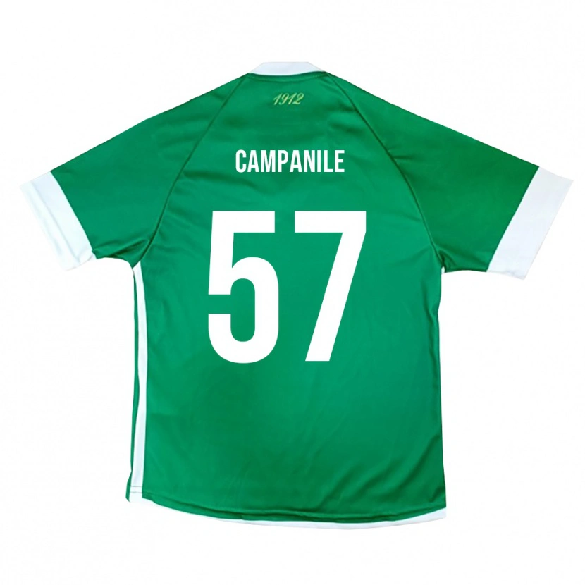 Danxen Kinder Alessandro Campanile #57 Grün Weiß Heimtrikot Trikot 2025/26 T-Shirt Schweiz