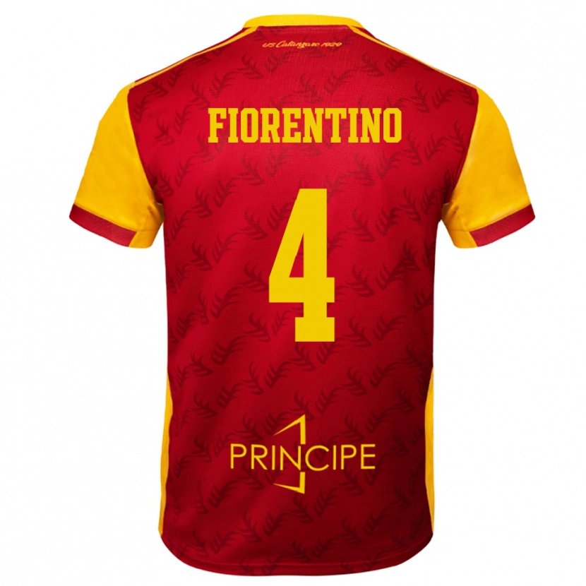 Danxen Kinder Carlo Fiorentino #4 Gelb Rot Heimtrikot Trikot 2025/26 T-Shirt Schweiz