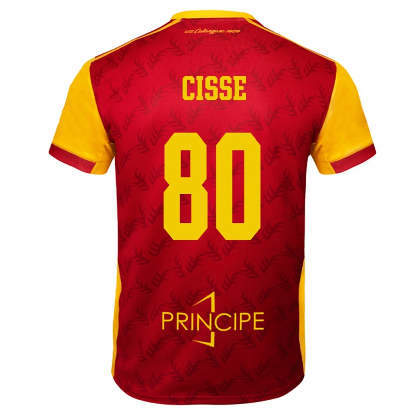 Danxen Kinder Alphadjo Cissè #80 Gelb Rot Heimtrikot Trikot 2025/26 T-Shirt Schweiz