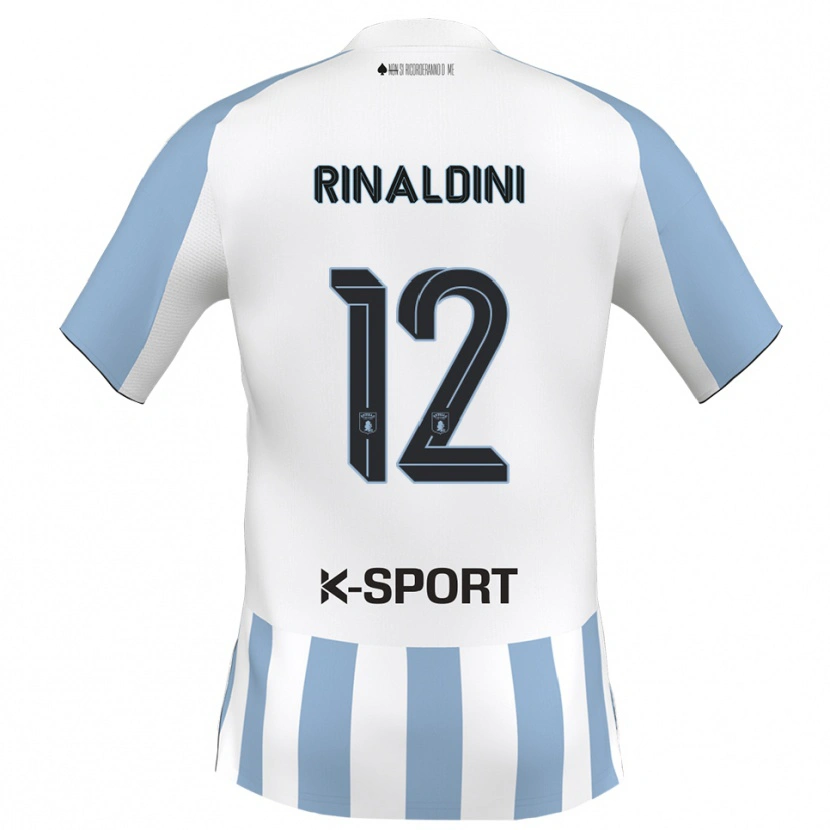 Danxen Kinder Ruben Rinaldini #12 Weiß Himmelblau Heimtrikot Trikot 2025/26 T-Shirt Schweiz