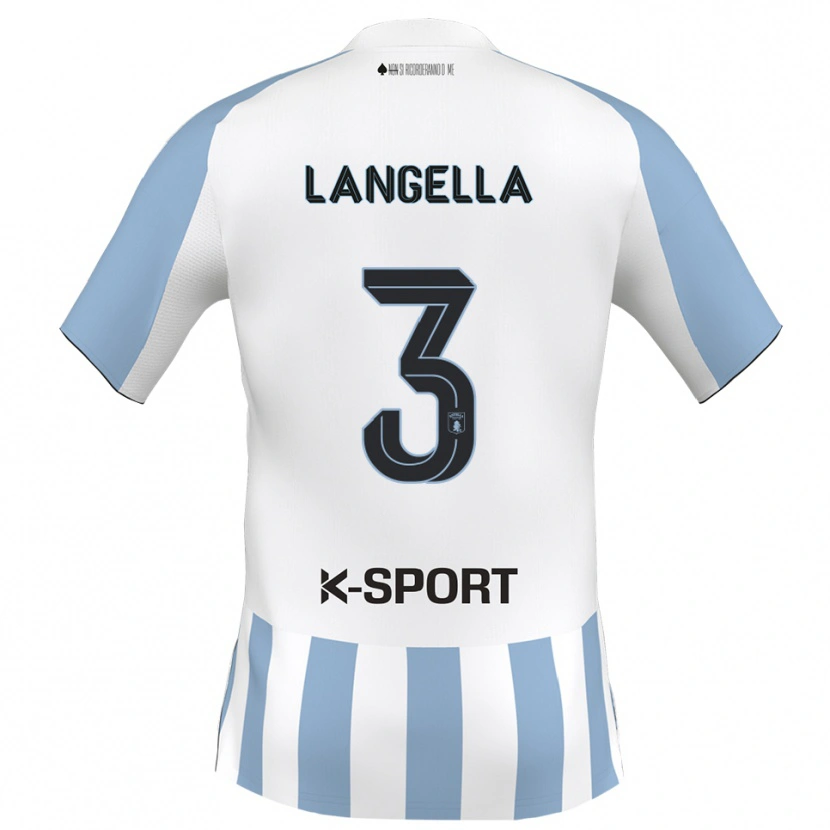 Danxen Kinder Matteo Langella #3 Weiß Himmelblau Heimtrikot Trikot 2025/26 T-Shirt Schweiz