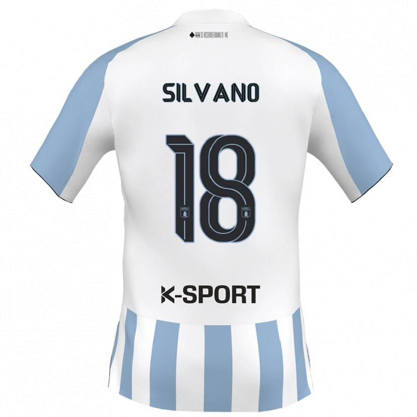 Danxen Kinder Matteo Silvano #18 Weiß Himmelblau Heimtrikot Trikot 2025/26 T-Shirt Schweiz