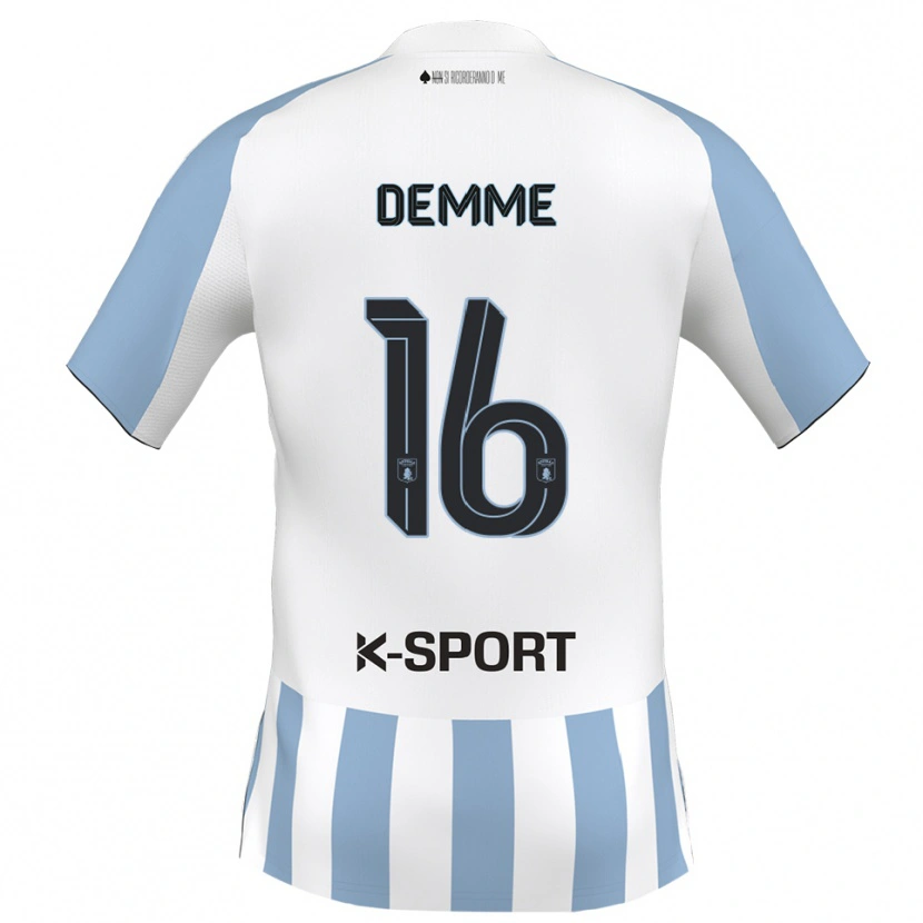 Danxen Kinder Maurizio Demme #16 Weiß Himmelblau Heimtrikot Trikot 2025/26 T-Shirt Schweiz