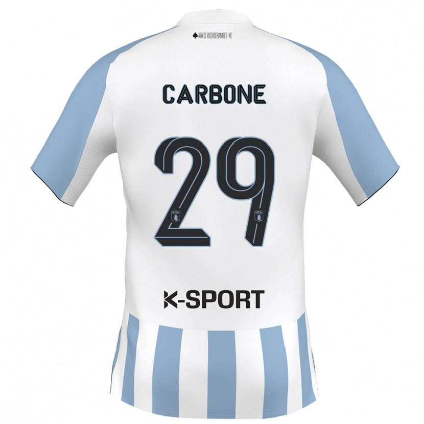 Danxen Kinder Matteo Carbone #29 Weiß Himmelblau Heimtrikot Trikot 2025/26 T-Shirt Schweiz