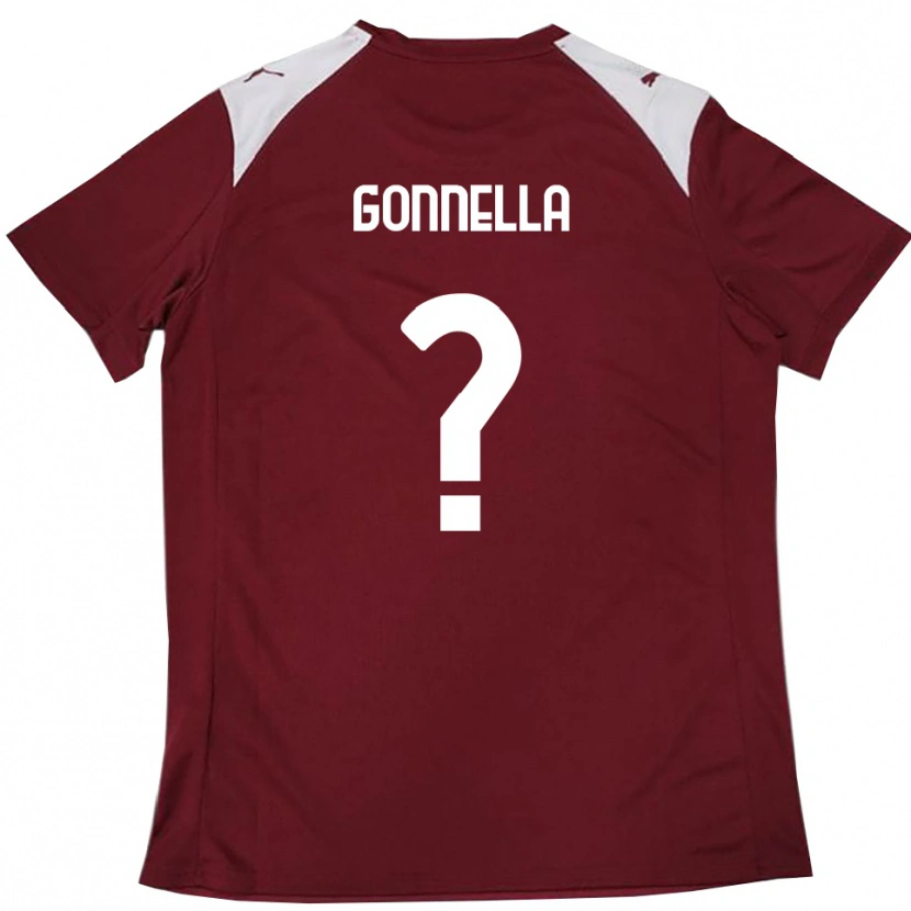 Danxen Kinder Andrea Gonnella #0 Burgunderrot Weiß Heimtrikot Trikot 2025/26 T-Shirt Schweiz