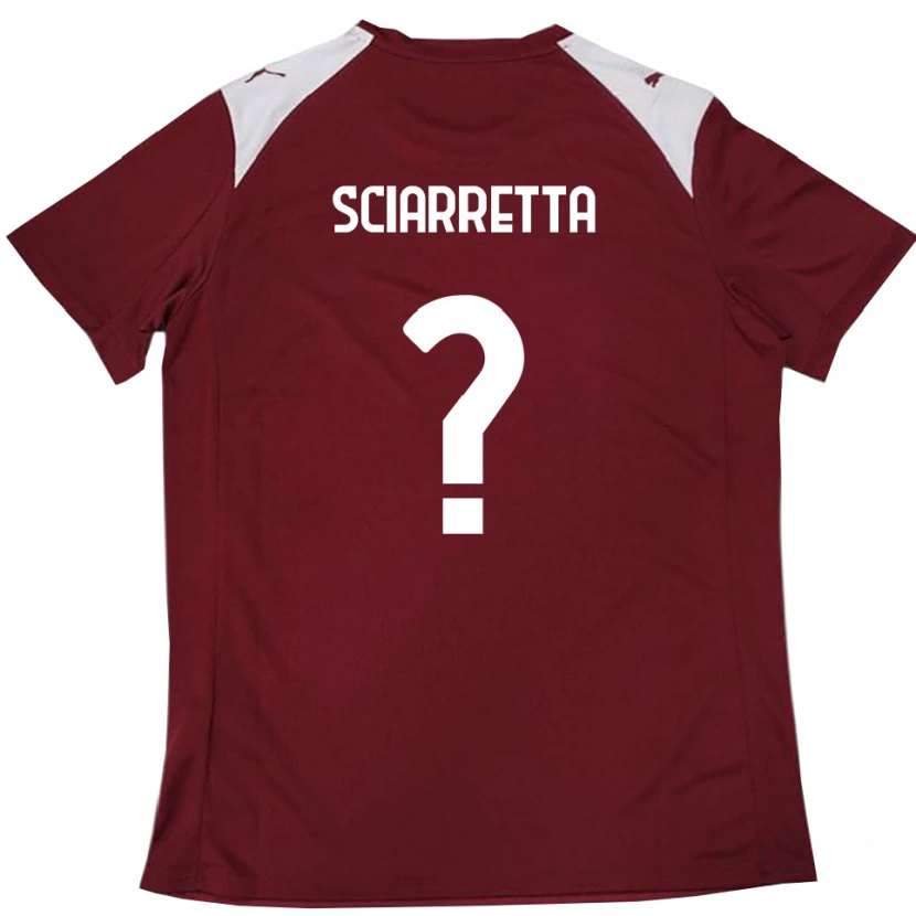Danxen Kinder Sebastiano Sciarretta #0 Burgunderrot Weiß Heimtrikot Trikot 2025/26 T-Shirt Schweiz