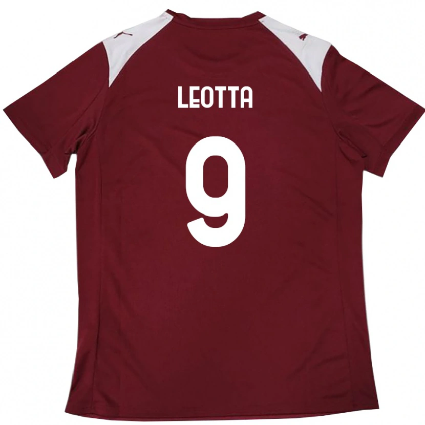 Danxen Kinder Mario Leotta #9 Burgunderrot Weiß Heimtrikot Trikot 2025/26 T-Shirt Schweiz