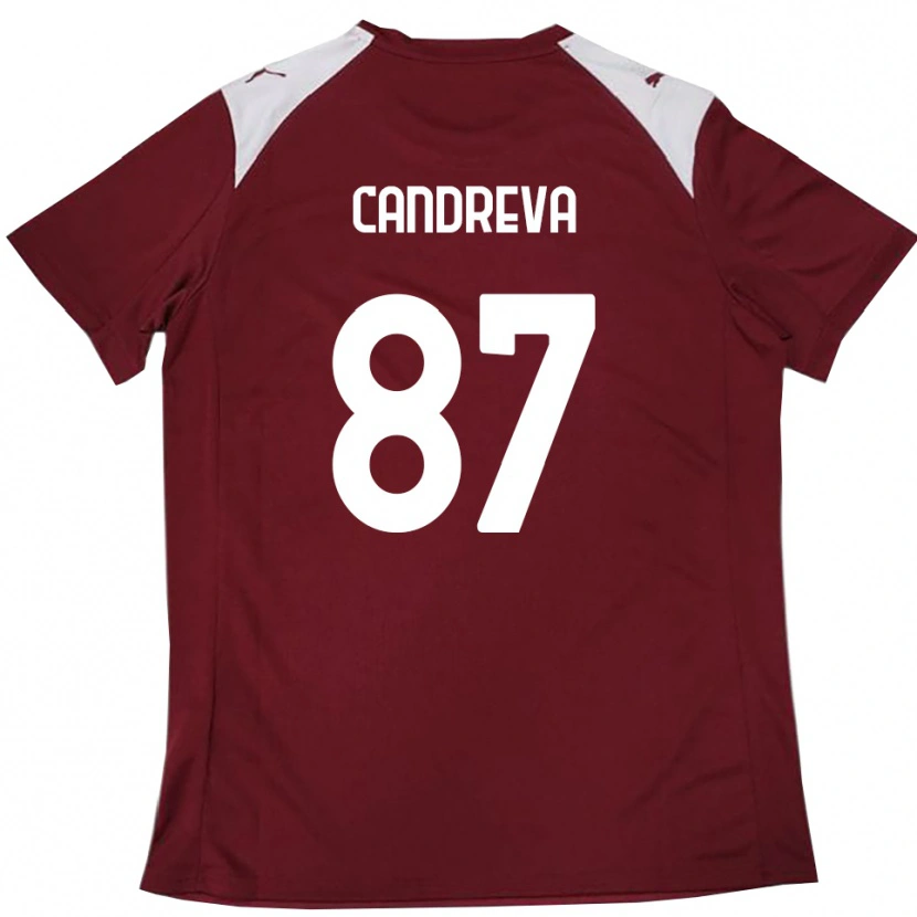 Danxen Kinder Antonio Candreva #87 Burgunderrot Weiß Heimtrikot Trikot 2025/26 T-Shirt Schweiz