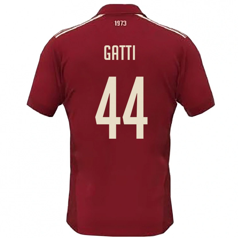 Danxen Kinder Riccardo Gatti #44 Burgunderrot Weiß Heimtrikot Trikot 2025/26 T-Shirt Schweiz