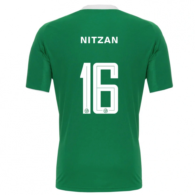 Danxen Kinder Itamar Nitzan #16 Grün Weiß Heimtrikot Trikot 2025/26 T-Shirt Schweiz