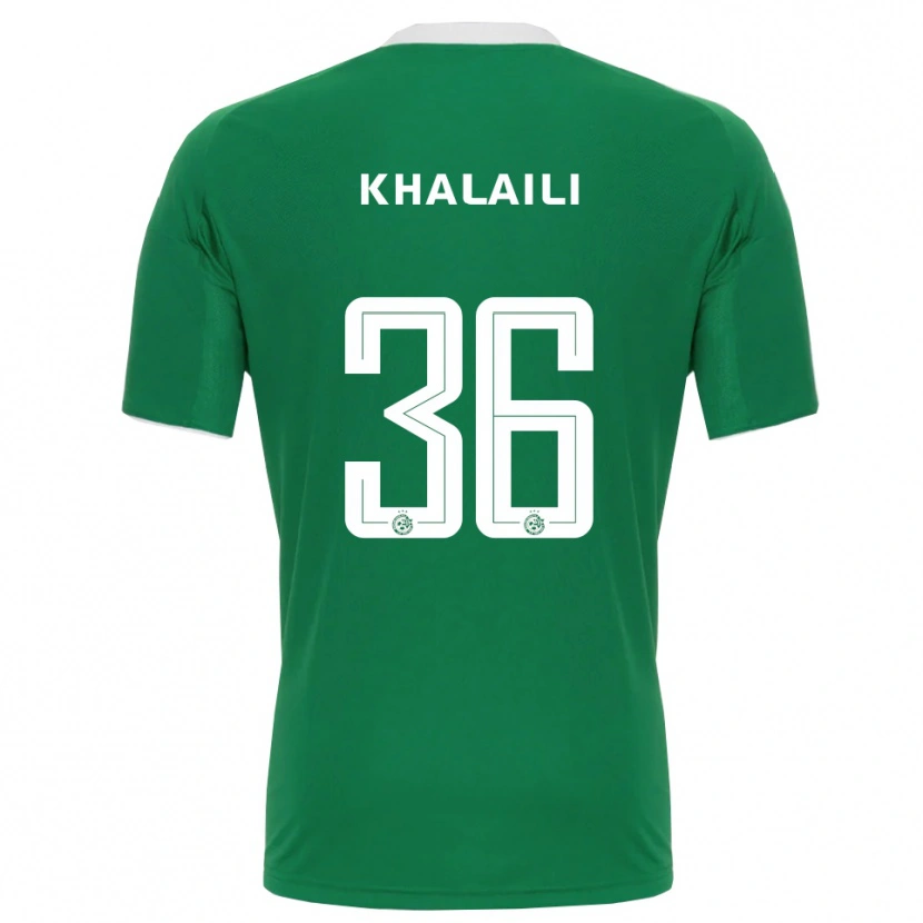 Danxen Kinder Iyad Khalaili #36 Grün Weiß Heimtrikot Trikot 2025/26 T-Shirt Schweiz