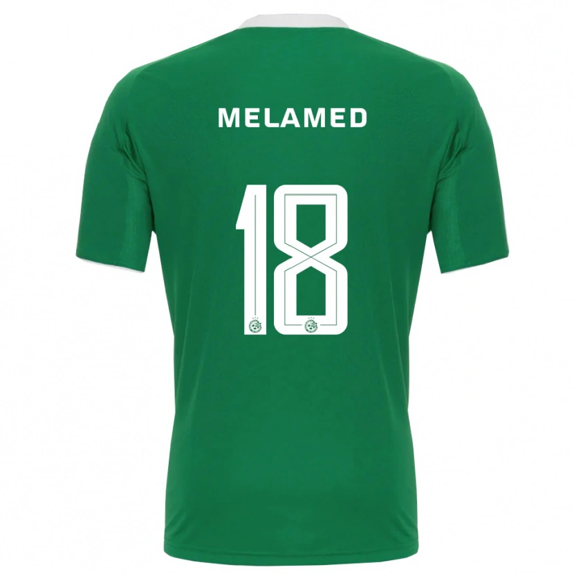 Danxen Kinder Guy Melamed #18 Grün Weiß Heimtrikot Trikot 2025/26 T-Shirt Schweiz