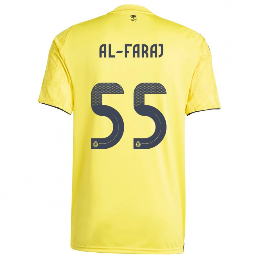Danxen Kinder Abdulaziz Al-Faraj #55 Gelb Schwarz Heimtrikot Trikot 2025/26 T-Shirt Schweiz