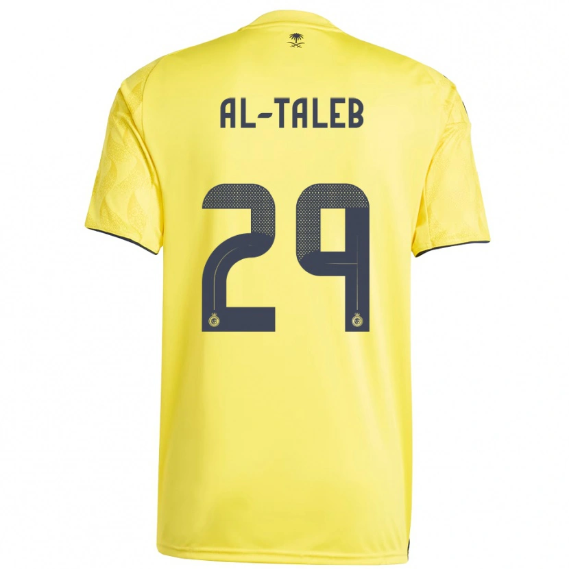 Danxen Kinder Fahad Al-Taleb #29 Gelb Schwarz Heimtrikot Trikot 2025/26 T-Shirt Schweiz
