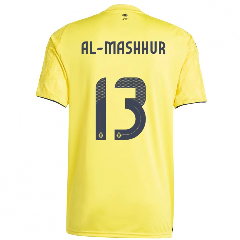 Danxen Kinder Fawaz Al-Mashhur #13 Gelb Schwarz Heimtrikot Trikot 2025/26 T-Shirt Schweiz